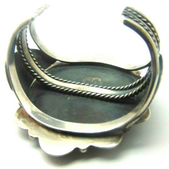 Sterling Silver Turquoise Navajo Zuni Bracelet - Picture 6 of 6